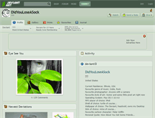 Tablet Screenshot of didyouloseasock.deviantart.com