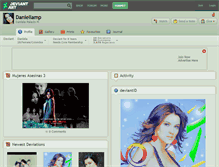 Tablet Screenshot of daniellamp.deviantart.com