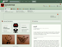 Tablet Screenshot of hayleydastrange.deviantart.com