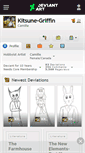 Mobile Screenshot of kitsune-griffin.deviantart.com