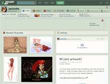 Tablet Screenshot of jackanita.deviantart.com