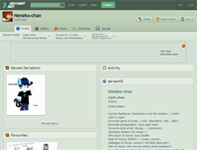 Tablet Screenshot of neneko-chan.deviantart.com