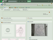Tablet Screenshot of p1y.deviantart.com