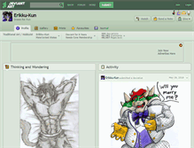 Tablet Screenshot of erikku-kun.deviantart.com