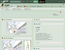 Tablet Screenshot of mojabi.deviantart.com