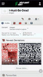 Mobile Screenshot of i-must-be-dead.deviantart.com