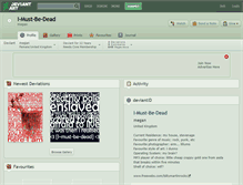 Tablet Screenshot of i-must-be-dead.deviantart.com