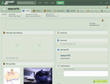 Tablet Screenshot of epayne96.deviantart.com