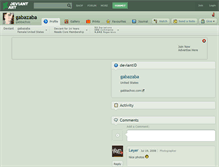 Tablet Screenshot of gabazaba.deviantart.com