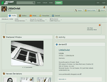Tablet Screenshot of littleowlet.deviantart.com