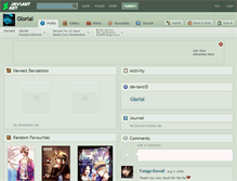Tablet Screenshot of glorial.deviantart.com