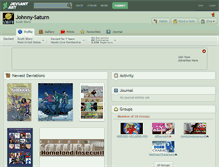 Tablet Screenshot of johnny-saturn.deviantart.com