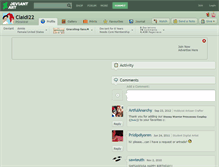 Tablet Screenshot of claidi22.deviantart.com