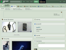 Tablet Screenshot of mrd74.deviantart.com