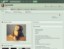 Tablet Screenshot of klammeraffe.deviantart.com