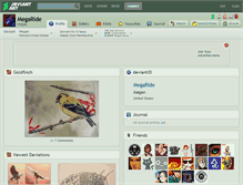 Tablet Screenshot of megaride.deviantart.com