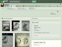 Tablet Screenshot of kunert.deviantart.com