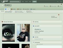 Tablet Screenshot of dreamer-x.deviantart.com