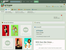 Tablet Screenshot of girlsbygogo.deviantart.com