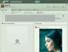 Tablet Screenshot of jote-75.deviantart.com