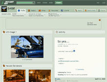 Tablet Screenshot of evil3lf.deviantart.com