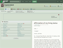 Tablet Screenshot of explosivegent.deviantart.com