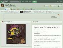 Tablet Screenshot of captain-squeak.deviantart.com