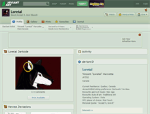 Tablet Screenshot of loretal.deviantart.com