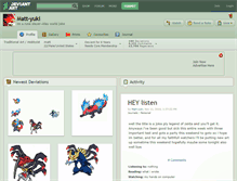 Tablet Screenshot of matt-yuki.deviantart.com