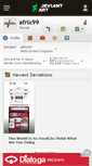 Mobile Screenshot of afrix99.deviantart.com