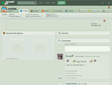 Tablet Screenshot of melliek.deviantart.com