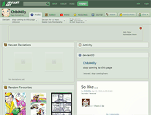 Tablet Screenshot of chibimilly.deviantart.com