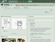 Tablet Screenshot of iamtoast.deviantart.com