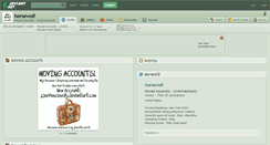 Desktop Screenshot of horsewolf.deviantart.com