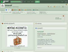 Tablet Screenshot of horsewolf.deviantart.com