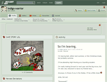 Tablet Screenshot of indigo-warrior.deviantart.com