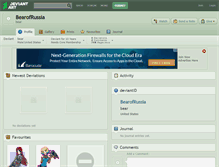 Tablet Screenshot of bearofrussia.deviantart.com