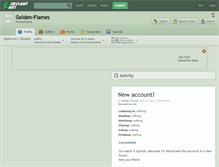 Tablet Screenshot of golden-flames.deviantart.com