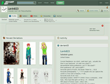 Tablet Screenshot of lavin823.deviantart.com