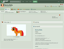 Tablet Screenshot of bunny-bella.deviantart.com