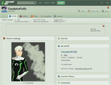 Tablet Screenshot of cloudsarefluffy.deviantart.com