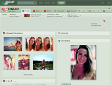 Tablet Screenshot of letylove.deviantart.com