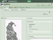 Tablet Screenshot of bluenebula.deviantart.com