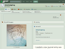 Tablet Screenshot of mollyhedgehog.deviantart.com