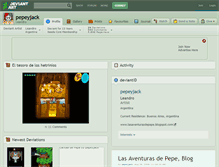 Tablet Screenshot of pepeyjack.deviantart.com