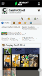 Mobile Screenshot of cassinicloset.deviantart.com