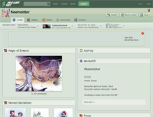 Tablet Screenshot of neemeister.deviantart.com