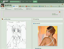 Tablet Screenshot of kawaii-me.deviantart.com