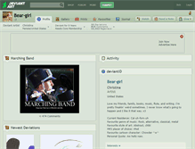 Tablet Screenshot of bear-girl.deviantart.com