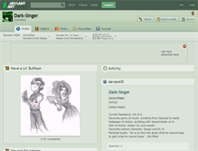 Tablet Screenshot of dark-singer.deviantart.com